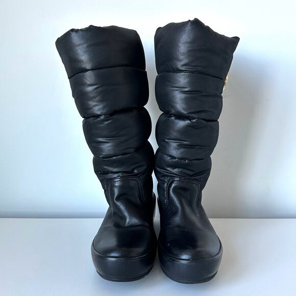 Tory Burch Black Puffer Snow Boots 8M - Picture 7 of 10